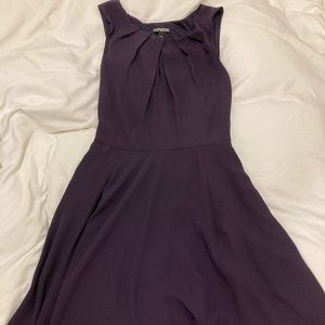 Express Plum Dress, Keyhole detail on neckline